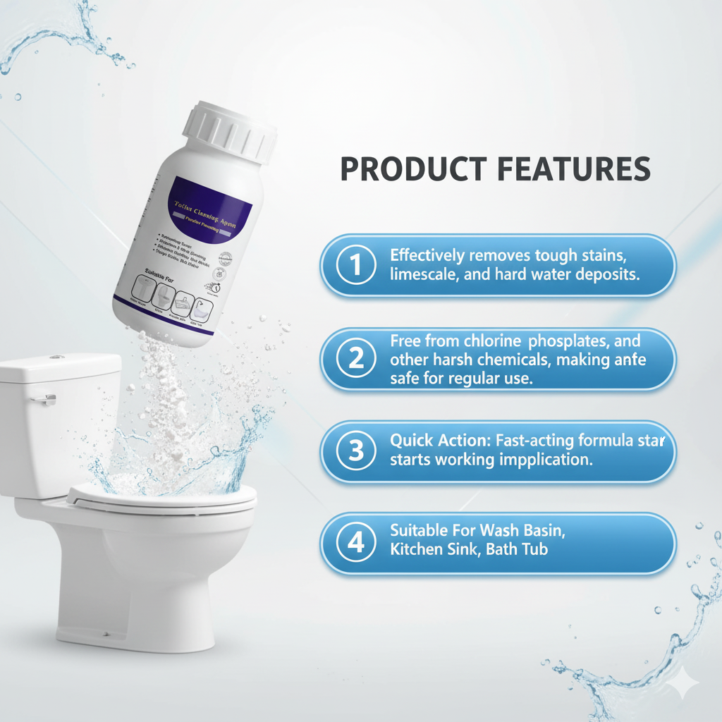 Toilet Cleaning Powder | Super Active Cleaning Agent | Buy 1 get 2